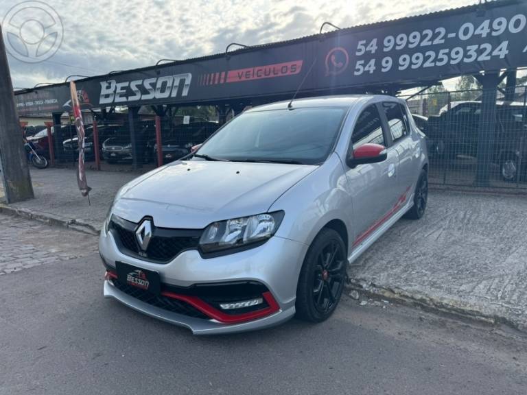 RENAULT - SANDERO 2.0 RS RACING SPIRIT 16V FLEX 5P MANUAL - 2017/2018 - PRATA - R$ 71.900,00